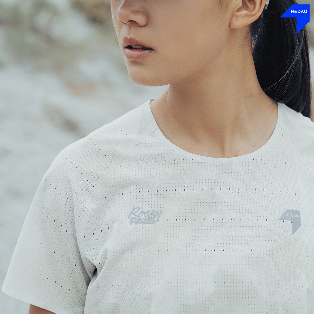 NEDAO WOMEN'S QIFLOW RUNNING T-SHIRT V5.0 - ROCKY ROAD LIMITED EDITION
