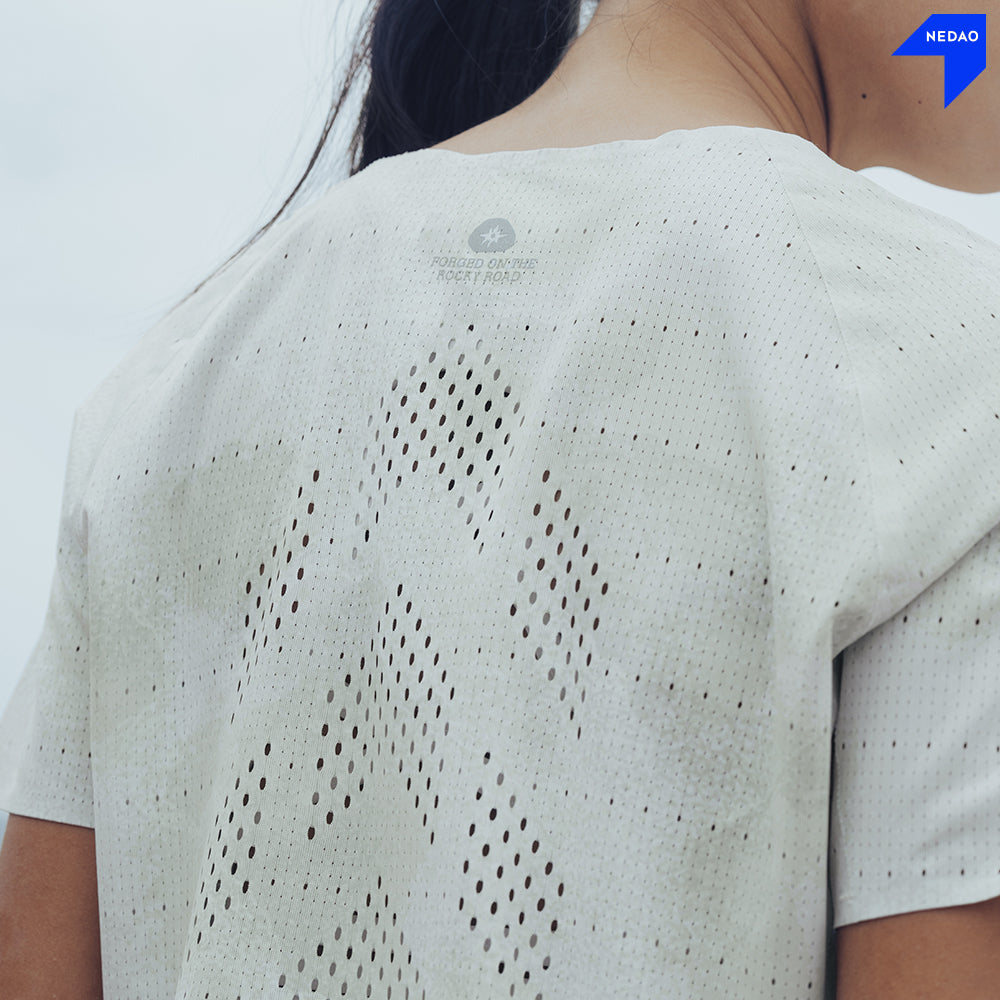 NEDAO WOMEN'S QIFLOW RUNNING T-SHIRT V5.0 - ROCKY ROAD LIMITED EDITION