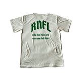 SCSL UNISEX TEE - SCSL x RNFL WHO THE F* GREEN