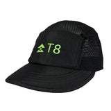 T8 5-Panel Black Cap