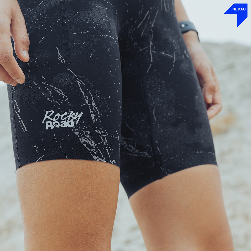 NEDAO WOMEN'S TRAIL HALF TIGHTS - 1/2 LENGTH - ROCKY ROAD LIMITED EDITION