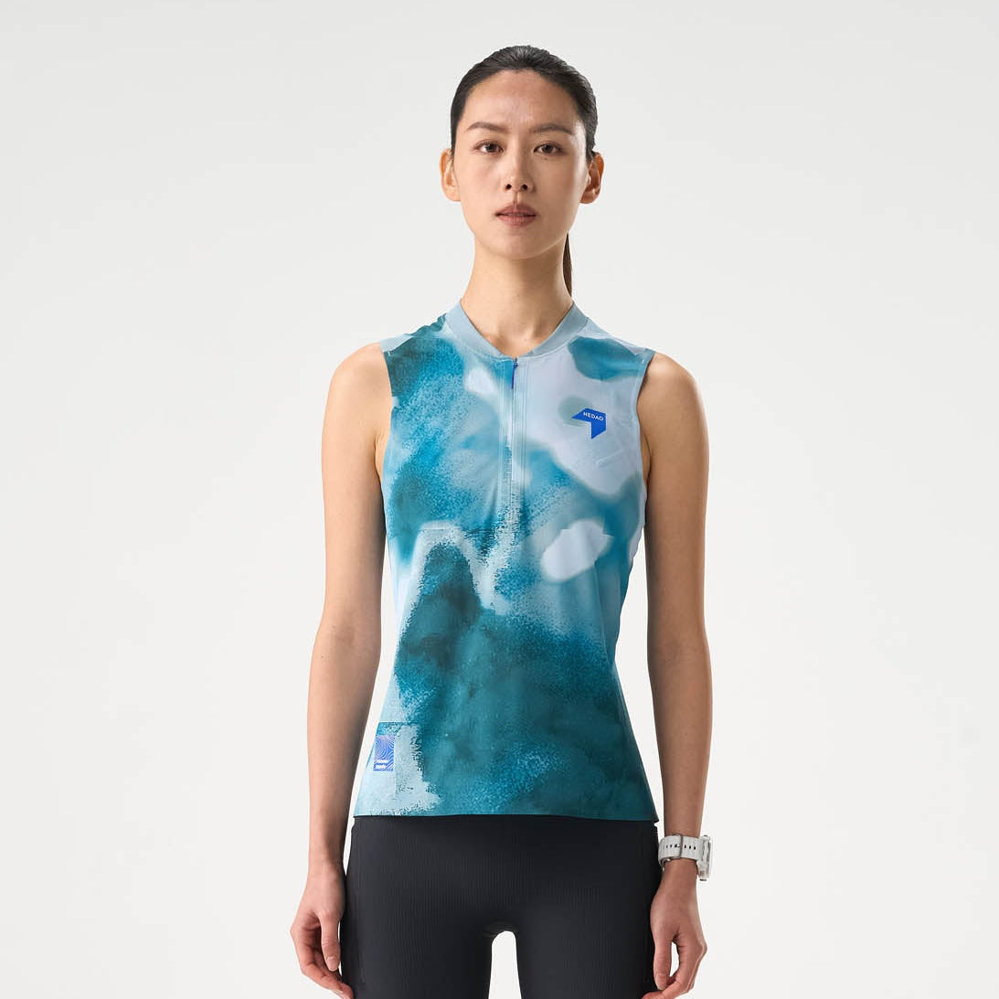 NEDAO 2026 WOMEN'S WINDFLOW ZIP SLEEVELESS SHIRT - VORTEX