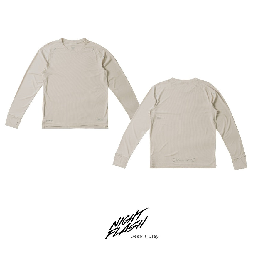 YUPSTER UNISEX RUNNING LONG SLEEVES T-SHIRT - NIGHTFLASH COLLECTION