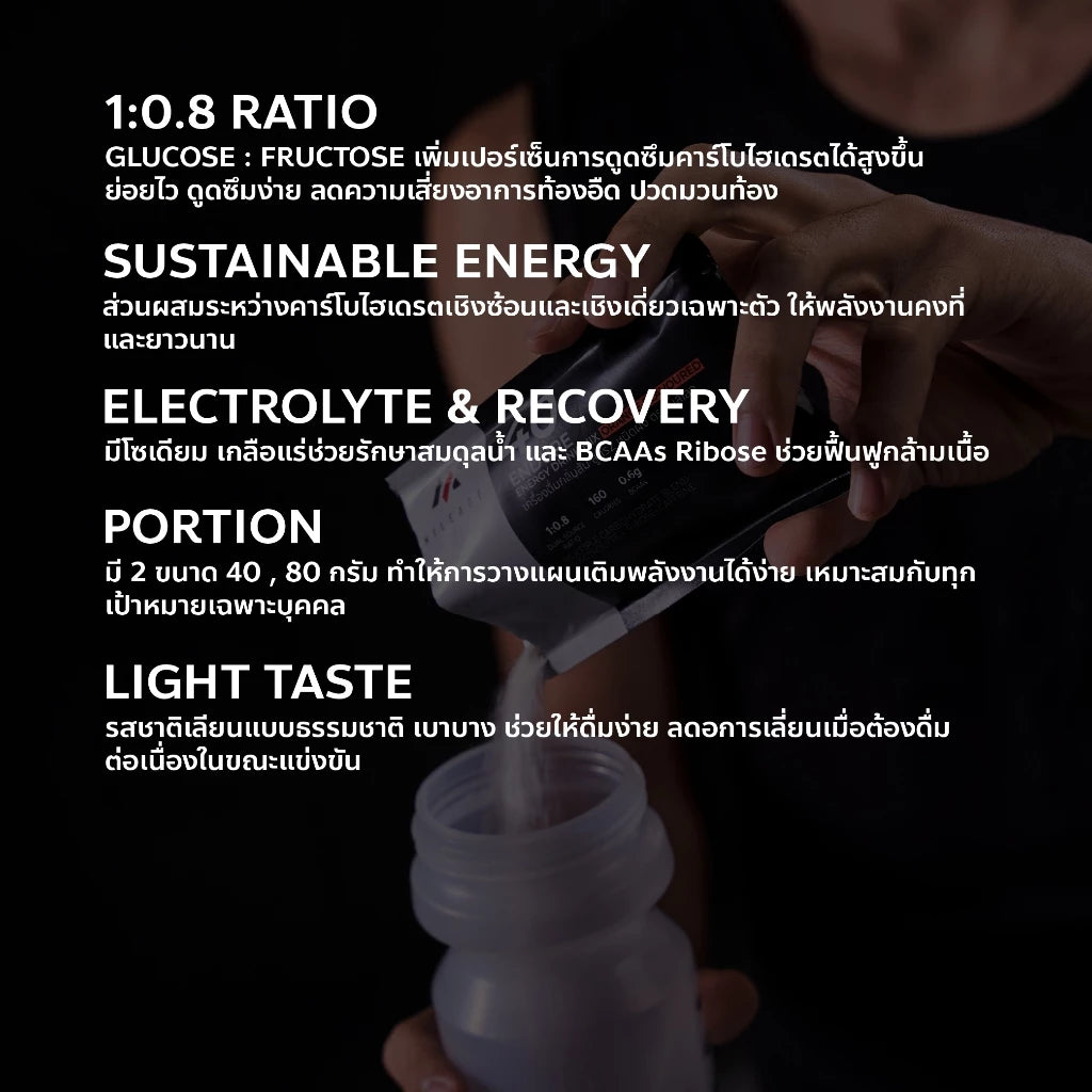 MILEAGE 40ENDURE ENERGY DRINK MIX