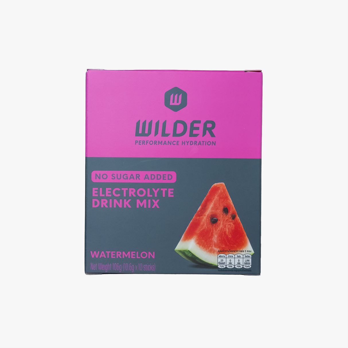 WILDER PERFORMANCE HYDRATION - SALT ELECTROLYTES #NO SUGAR ADDED - 10 PACK